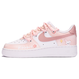 Nike: Розовые кроссовки  Air Force 1