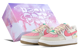 Nike: Розовые кроссовки  Air Force 1