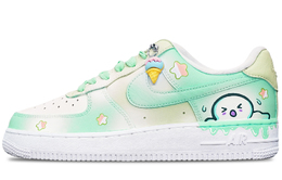 Nike: Зелёные кроссовки  Air Force 1