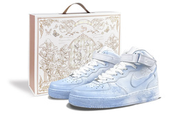 Nike: Голубые кроссовки  Air Force 1