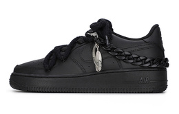 Nike: Чёрные кроссовки  Air Force 1