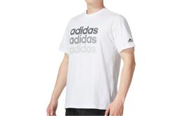 Adidas: Белая футболка 