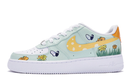 Nike: Зелёные кроссовки  Air Force 1