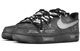 Nike: Чёрные кроссовки  Air Force 1