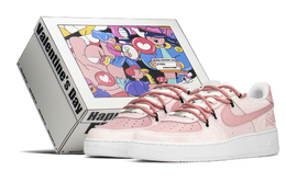 Nike: Розовые кроссовки  Air Force 1