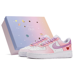 Nike: Розовые кроссовки  Air Force 1