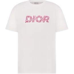 Dior: Белая футболка 