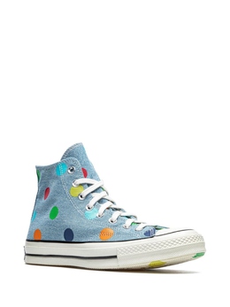 Converse: Синие кеды  Chuck 70 Hi