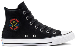 Converse: Чёрные кеды  Chuck Taylor All Star