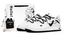 Nike: Чёрные кроссовки  Air Force 1