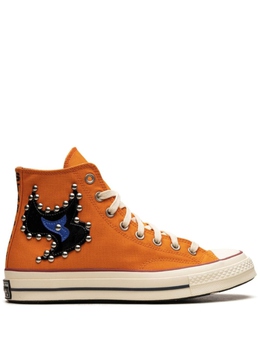 Converse: Оранжевые кеды  Chuck 70 Hi