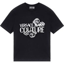 Versace Jeans Couture: Чёрная футболка 