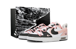 Nike: Чёрные кроссовки  Court