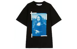 Off-White: Чёрная футболка  Monalisa