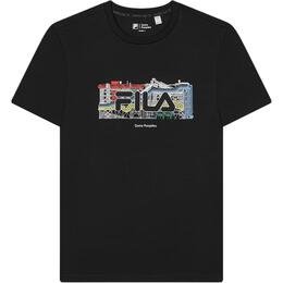 Fila: Чёрная футболка 