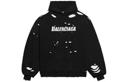 Balenciaga: Чёрная толстовка 