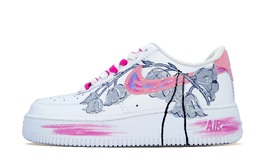 Nike: Розовые кроссовки  Air Force 1