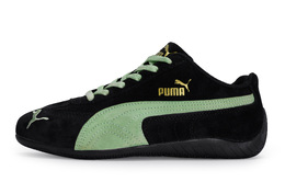 PUMA: Зелёные кроссовки  Speedcat