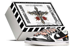 Nike: Чёрные кроссовки  Dunk