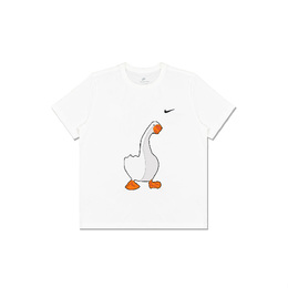 Nike: Белая футболка 