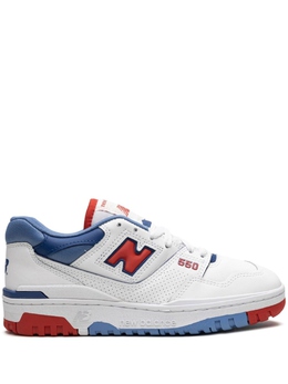 New Balance: Белые кроссовки  550