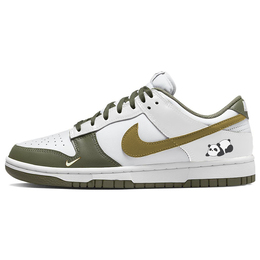 Nike: Зелёные кроссовки  Dunk