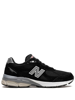 New Balance: Чёрные кроссовки 