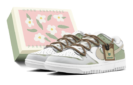 Nike: Серые кроссовки  Dunk