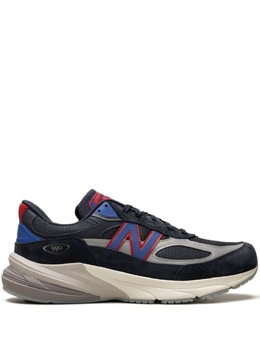 New Balance: Синие кроссовки 