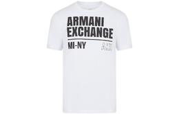 Armani Exchange: Белая футболка 