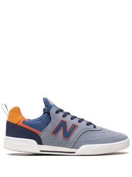New Balance: Голубые кроссовки 