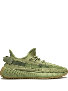 Adidas: Зелёные кроссовки  Yeezy Boost 350 v2