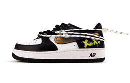 Nike: Чёрные кроссовки  Air Force 1