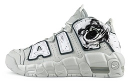 Nike: Серые кроссовки  Air More Uptempo