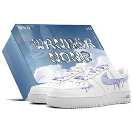 Nike: Голубые кроссовки  Air Force 1