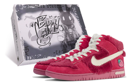 Nike: Розовые кроссовки  Dunk High