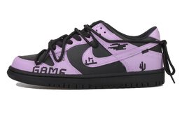 Nike: Фиолетовые кроссовки  Dunk