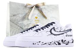 Nike: Чёрные кроссовки  Air Force 1