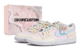 Nike: Розовые кроссовки  Dunk