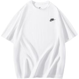 Nike: Белая футболка 