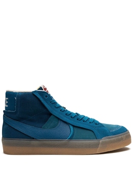 Nike: Синие кеды  SB Zoom Blazer Mid