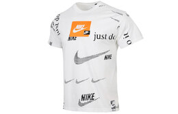 Nike: Белая футболка 