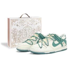 Nike: Зелёные кроссовки  Dunk