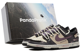 Nike: Фиолетовые кроссовки  Dunk