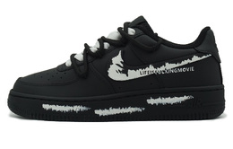 Nike: Чёрные кроссовки  Air Force 1