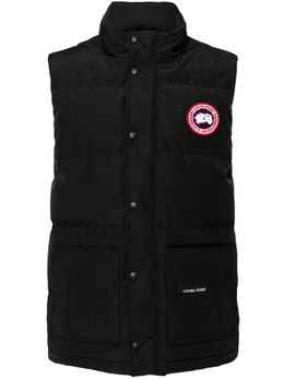 Canada Goose: Чёрный жилет  Freestyle