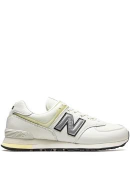New Balance: Бежевые кроссовки  574