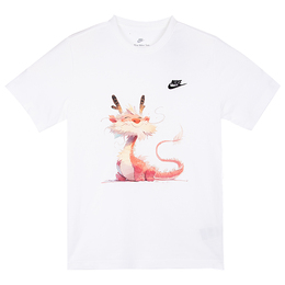 Nike: Белая футболка 