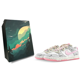 Nike: Розовые кроссовки  Dunk