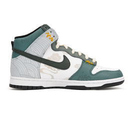 Nike: Зелёные кроссовки  Dunk